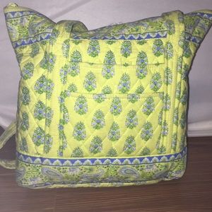 Blue and green elephant paisley Vera Bradley bag