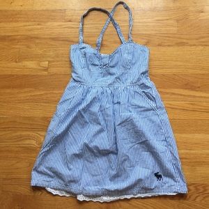 Abercrombie & Fitch blue and white stripe dress