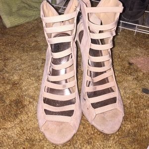 Tan pumps