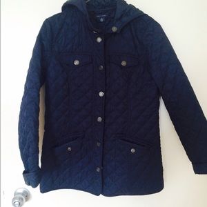 Quilted Fall Jacket with Hood