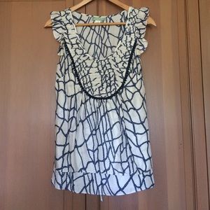 Nautical silk top size: 4