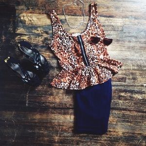 ‼️New Listing‼️ Agaci Peplum Shirt