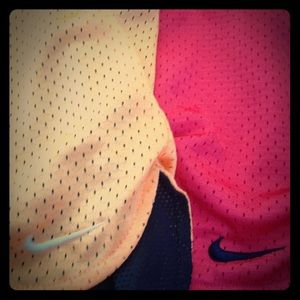 Two pairs of mesh Nike shorts (no liners)