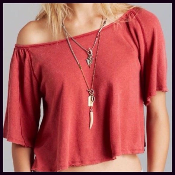 Free People Crop Top Tee - Picture 2 of 4