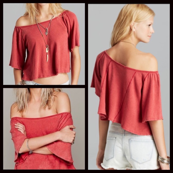 Free People Crop Top Tee - Picture 3 of 4