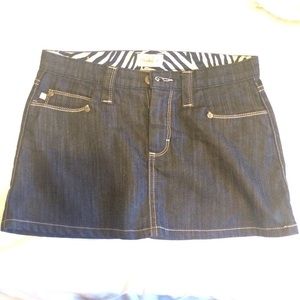 Frankie B Dark Denim Skirt