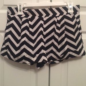 Chevron print shorts