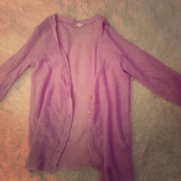 J. Crew lilac cardigan