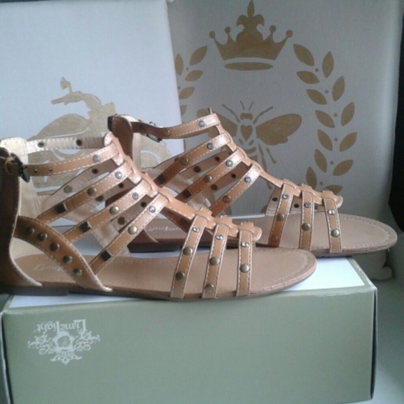 Limelight tan gladiator sandals brand new