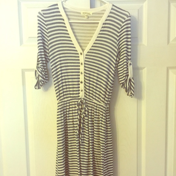 Nautical French terry dress