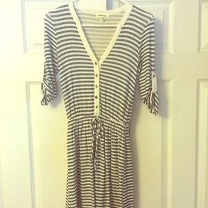 Nautical French terry dress