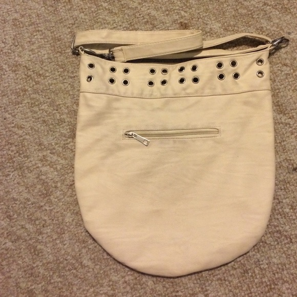 Cream/Gold Studded Purse - Picture 2 of 4