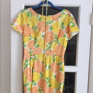 Yellow floral vintage dress