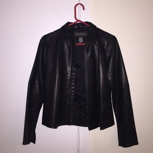 🆕 Black Banana Republic Leather Jacket