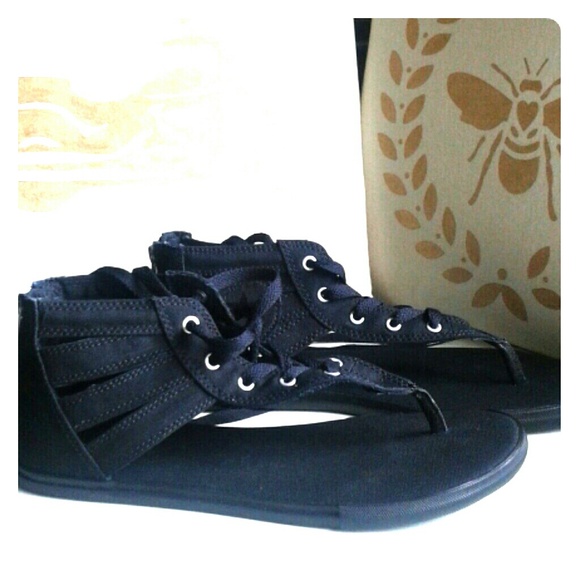 Converse All Star Black Sandals - brand new