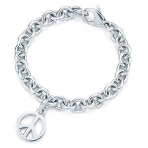 100% Authentic Tiffany & Co. peace Charm Bracelet