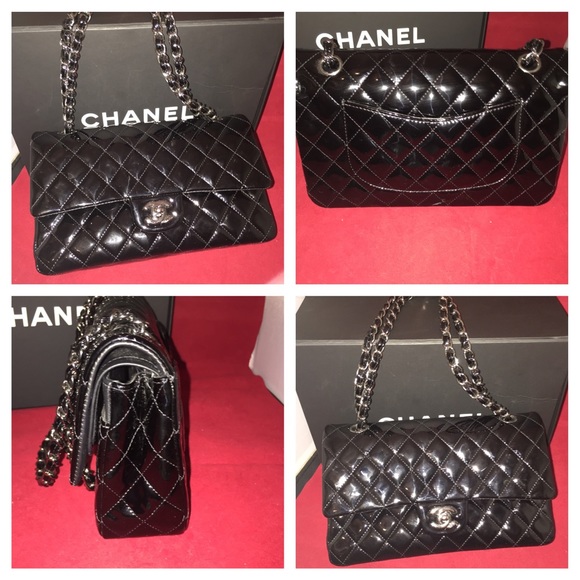 🎉9x HP🎉 Chanel 2.55 Double Flap Patent Purse - Picture 2 of 4