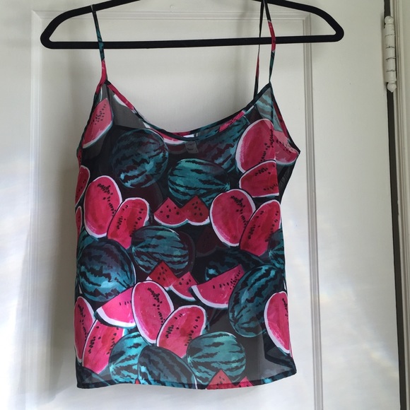 American Apparel chiffon watermelon camisole