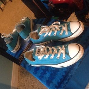 Blue all star converse