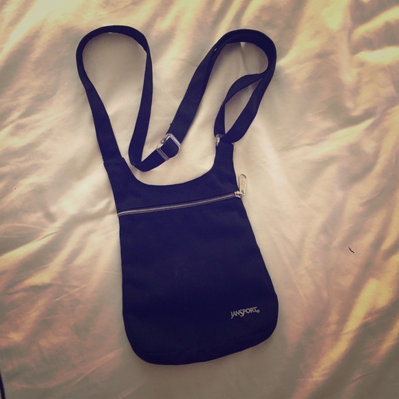Jansport black cross body bag
