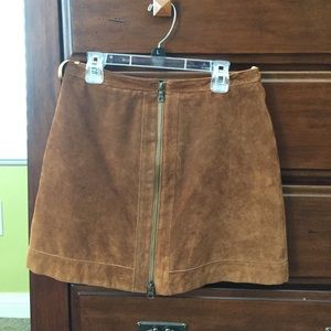 Suede Skirt