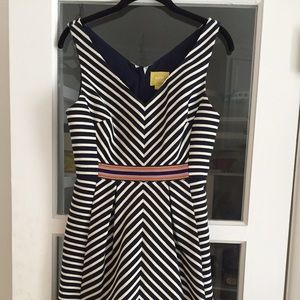 Anthropologie Mitered Stripe Dress