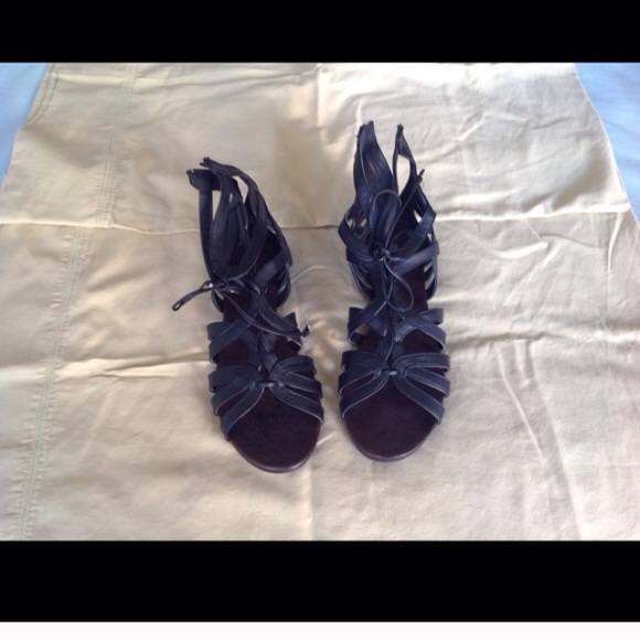 Black gladiator sandals