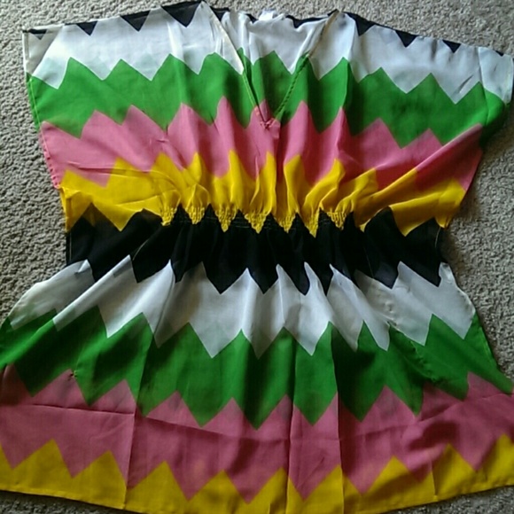 Tops - 7/16 HOST PICK! Sheer Chevron Top (XL/XXL)