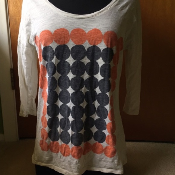 orange•blue•circle•shirt - Picture 4 of 4