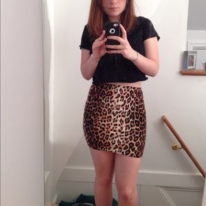 NWT Forever 21 Leopard Skirt