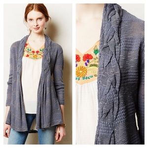 Braided Lapel Cardi