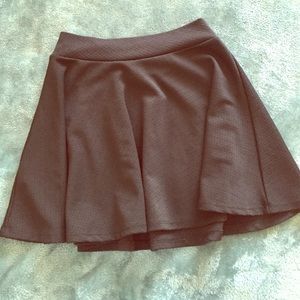 Black high rise skirt