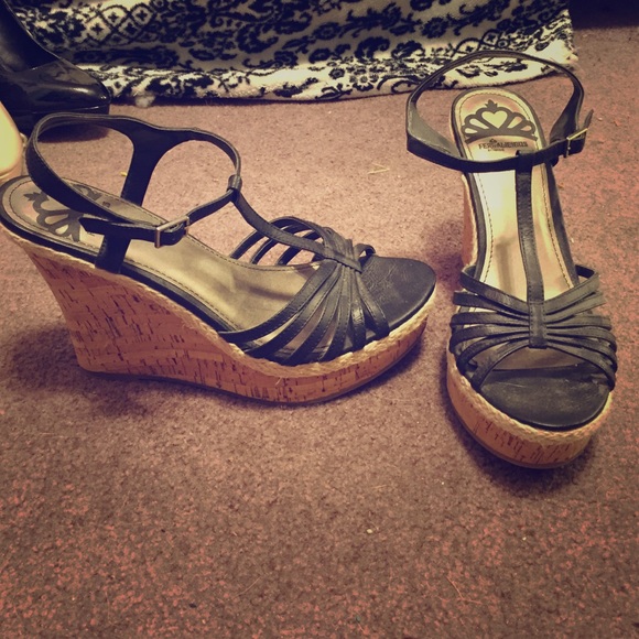 Black fergalicious wedges