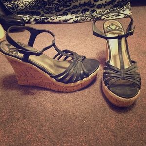 Black fergalicious wedges