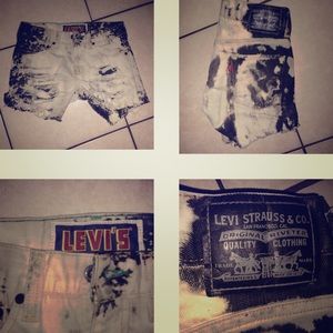 Distressed shorts