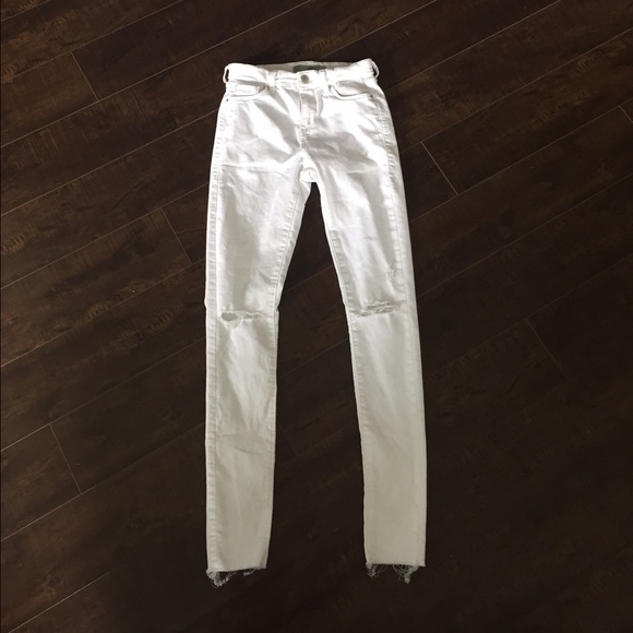 Topshop Leigh jeans NWOT in pure white size 25