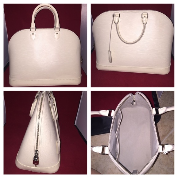 🎉3x HP🎉 Louis Vuitton Alma GM Ivory Epi Leather - Picture 2 of 4