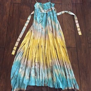 BCBG silk tie-dye dress!
