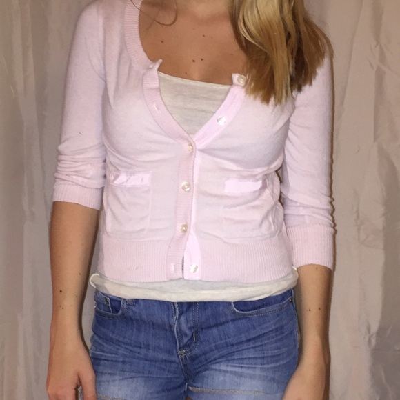 Baby pink cardigan