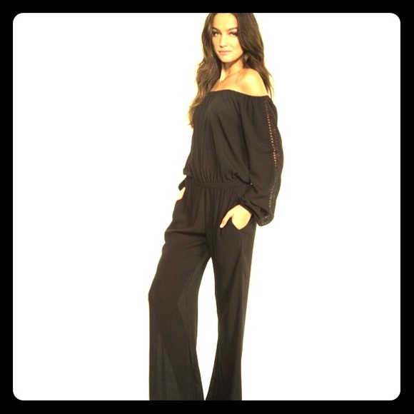 Elan Crochet Jumpsuits ( white only )