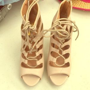 NEW nude lace heels!