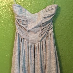 Free people strapless  heathered grey dress