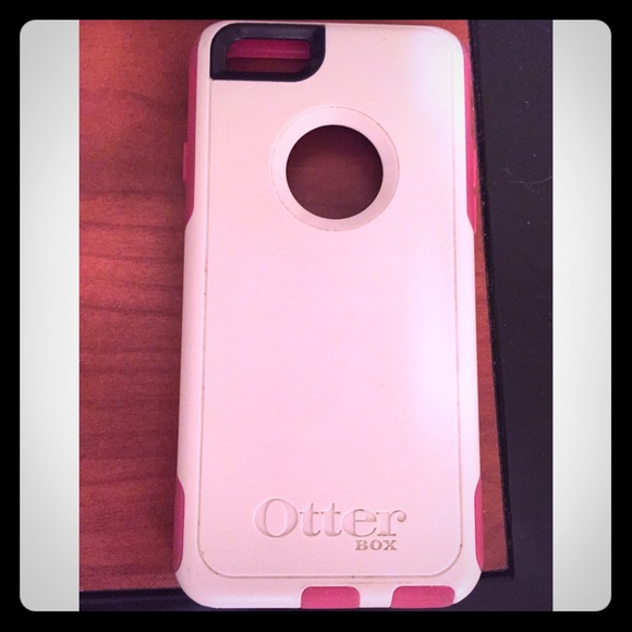 iPhone 6 case Otter Box pink & white