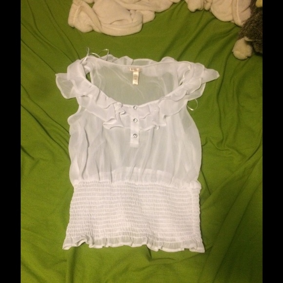 White Sheer Top - Picture 1 of 1