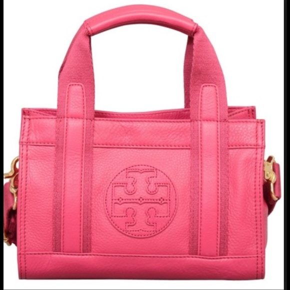Tory Burch tiny Tory tote in magenta