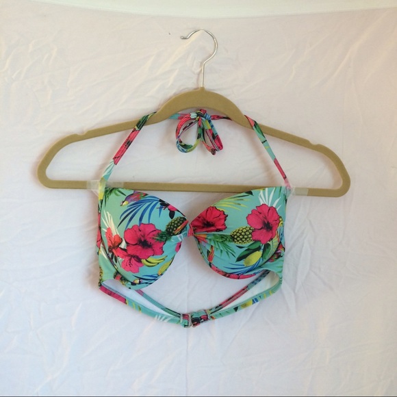 Tropical Push Up Bikini Top