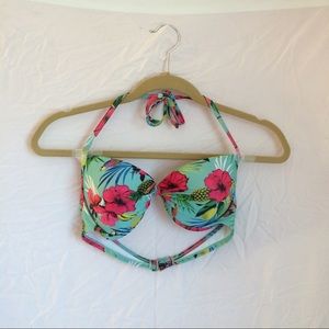 Tropical Push Up Bikini Top