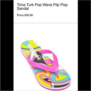 Trina Turk - Wave Flip Flop. Size 8