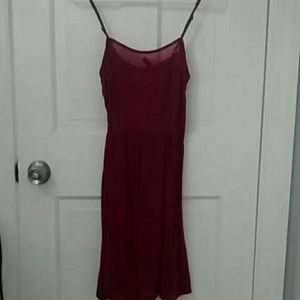 H&M maroon dress