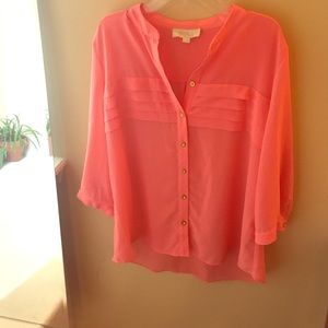 Coral Blouse